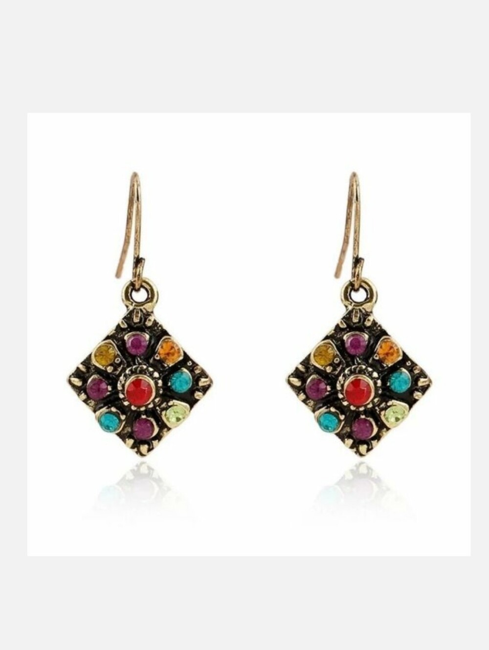 GEMSTONE Lightweight Drop Earrings